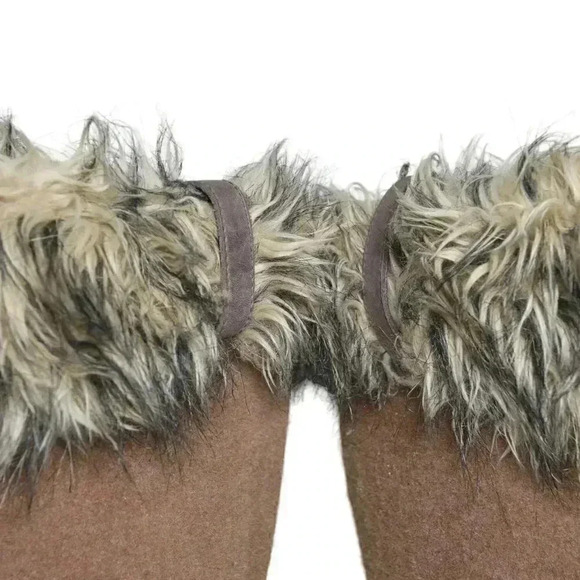 SOREL Elk Cozy Cate Liner Boot Tall Winter Felt Faux Fur Size 11 - Picture 9 of 12